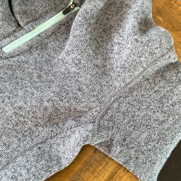 Stio Sweetwater Hoodie Fleece Grey Pullover Zip Hood Outdoor Knit Gorpcore - Picture 16 of 16